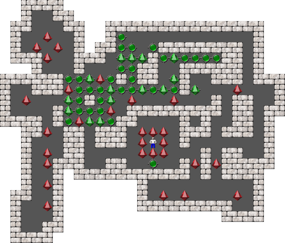 Sokoban Monry and Panda Arranged level 48